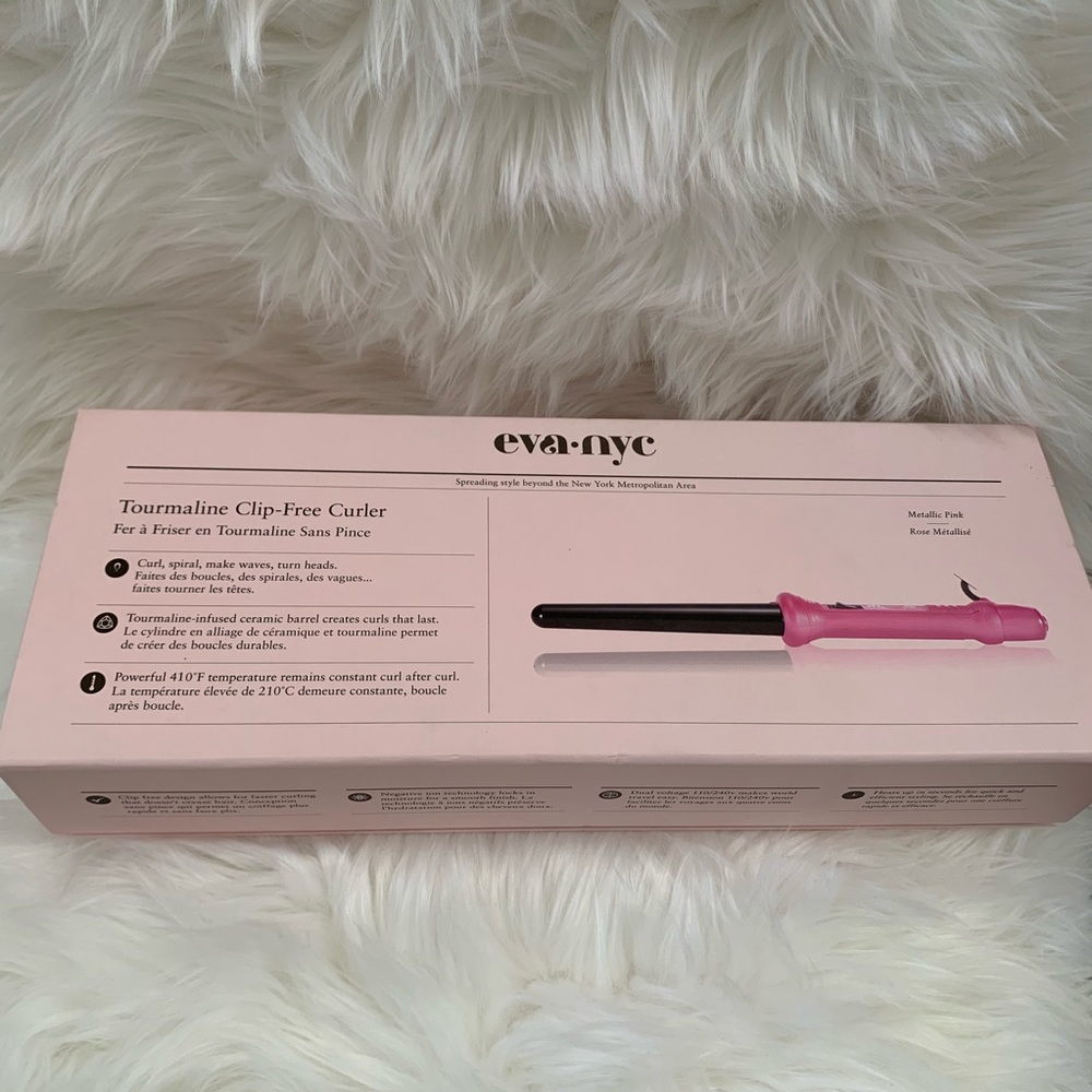 BWT Eva NYC clip free tourmaline curler - Picture 3 of 6